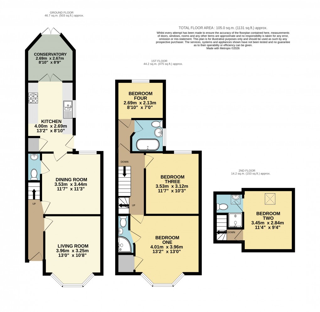 Floorplan for Dunstable, Bedfordshire