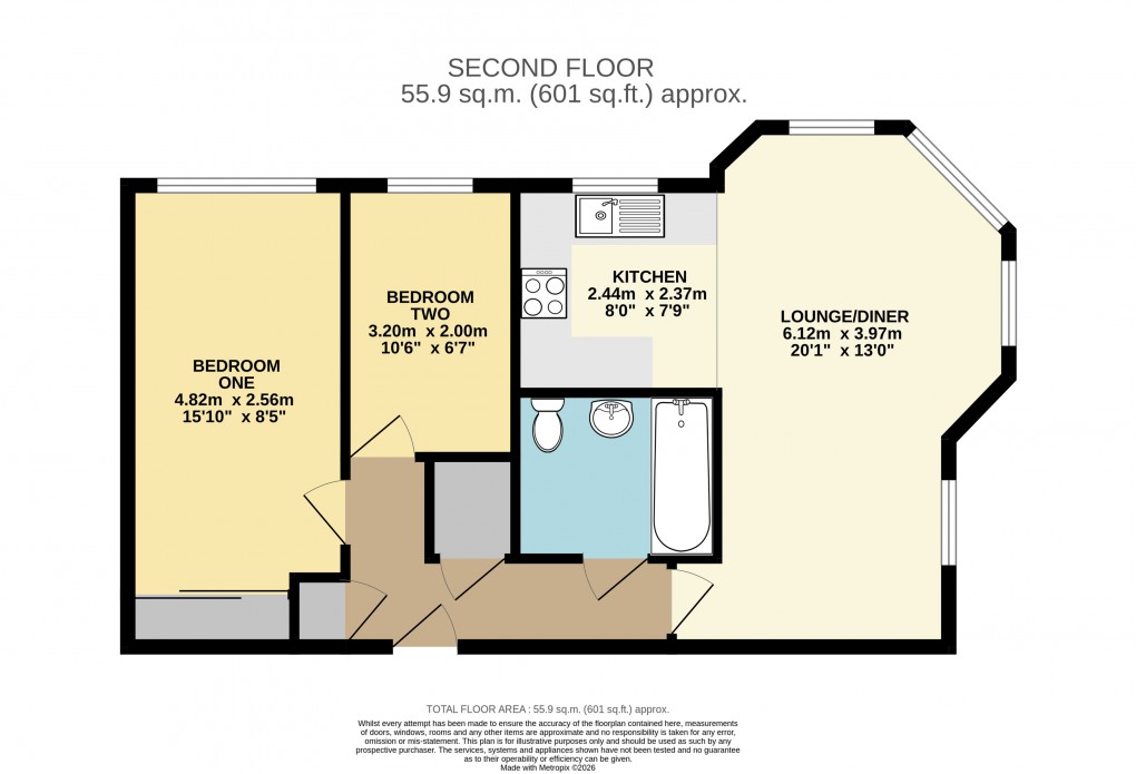 Floorplan for Dunstable, Bedfordshire