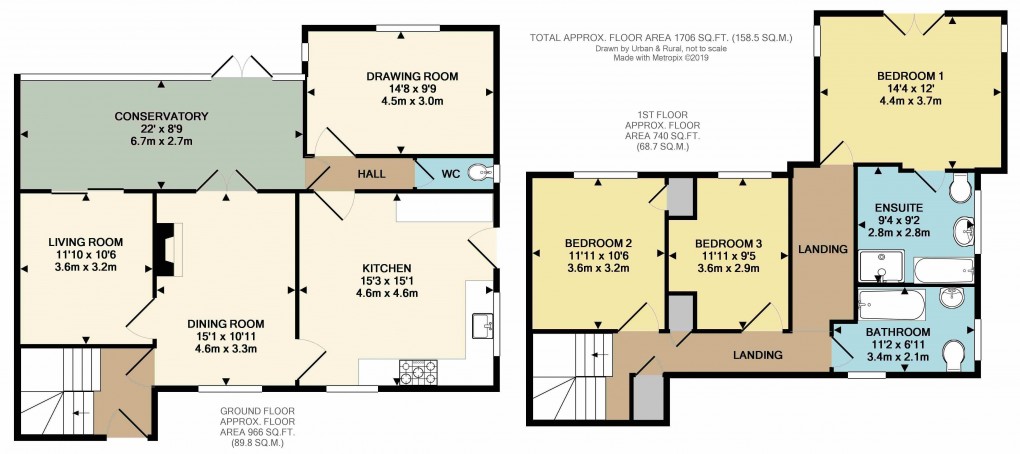 Floorplan for Barton-Le-Clay, Bedfordshire