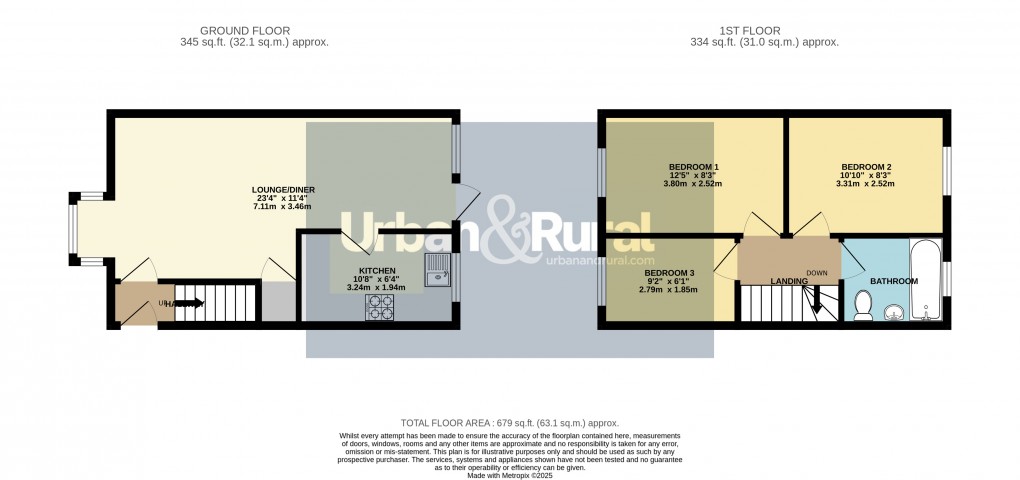 Floorplan for Flitwick, Bedfordshire