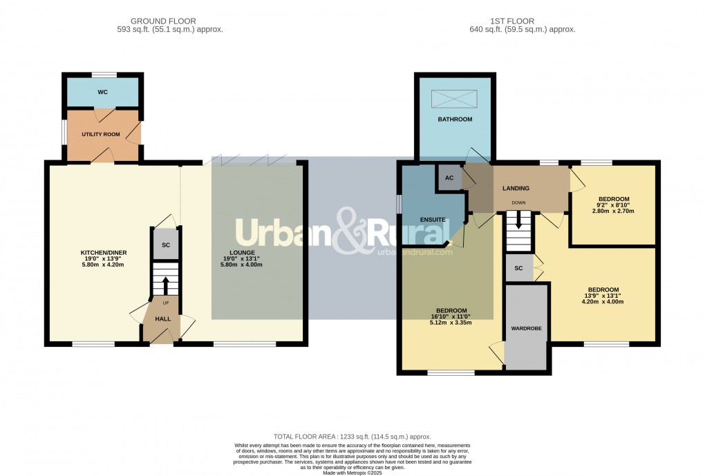 Floorplan for Toddington, Bedfordshire