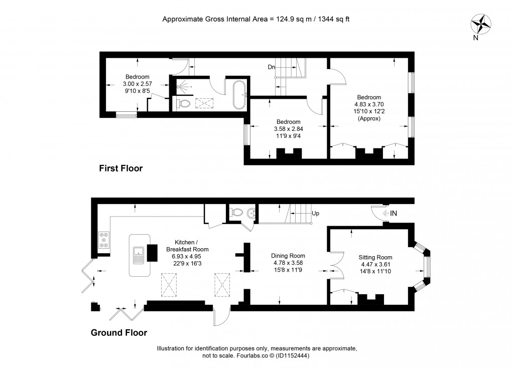 Floorplan for Toddington, Bedfordshire