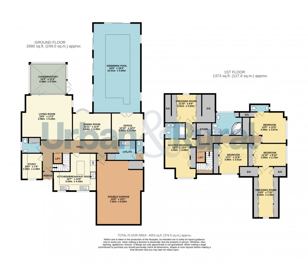 Floorplan for Pulloxhill, Bedfordshire