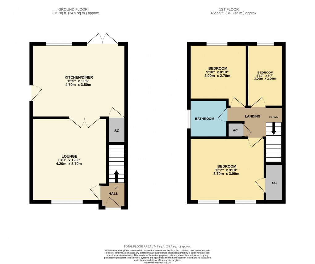 Floorplan for Flitwick, Bedfordshire