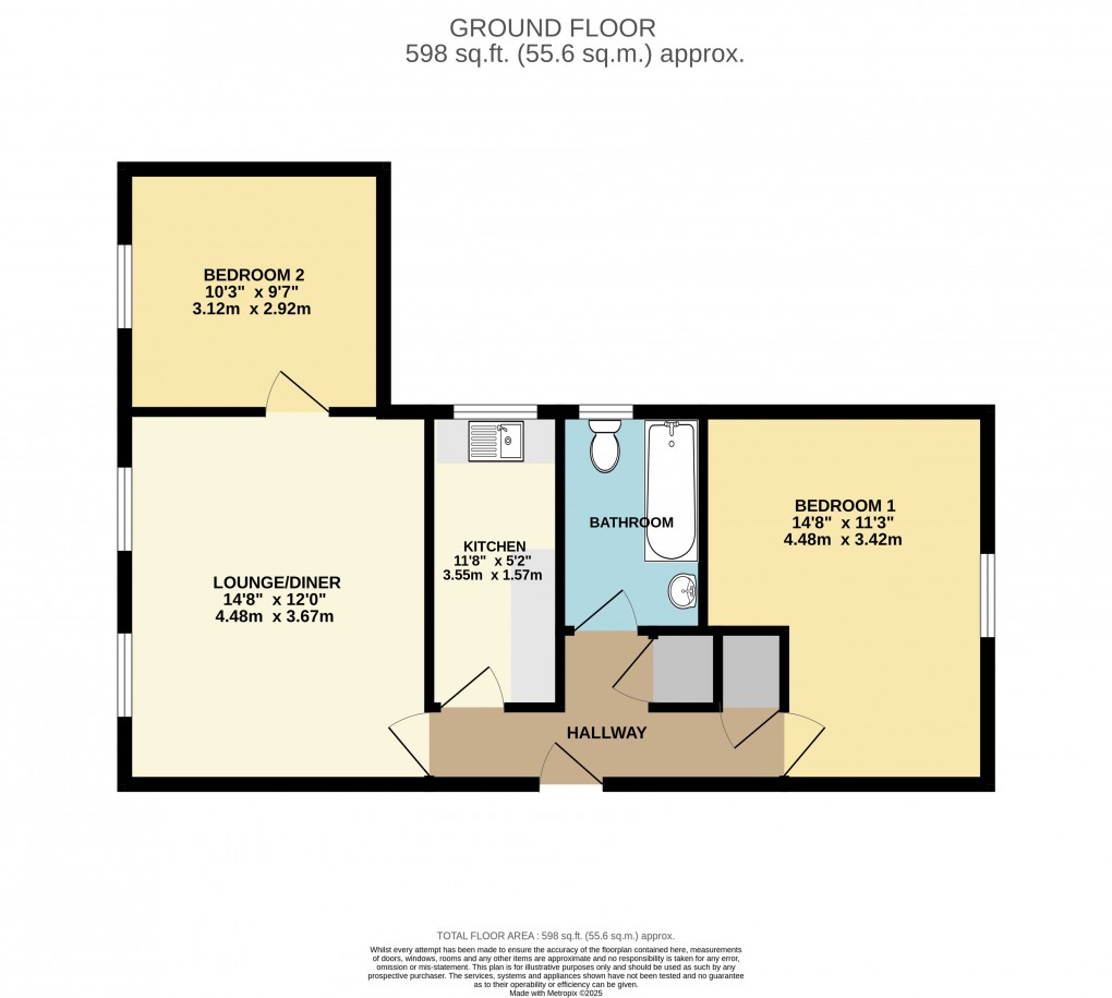 Floorplan for Flitwick, Bedfordshire