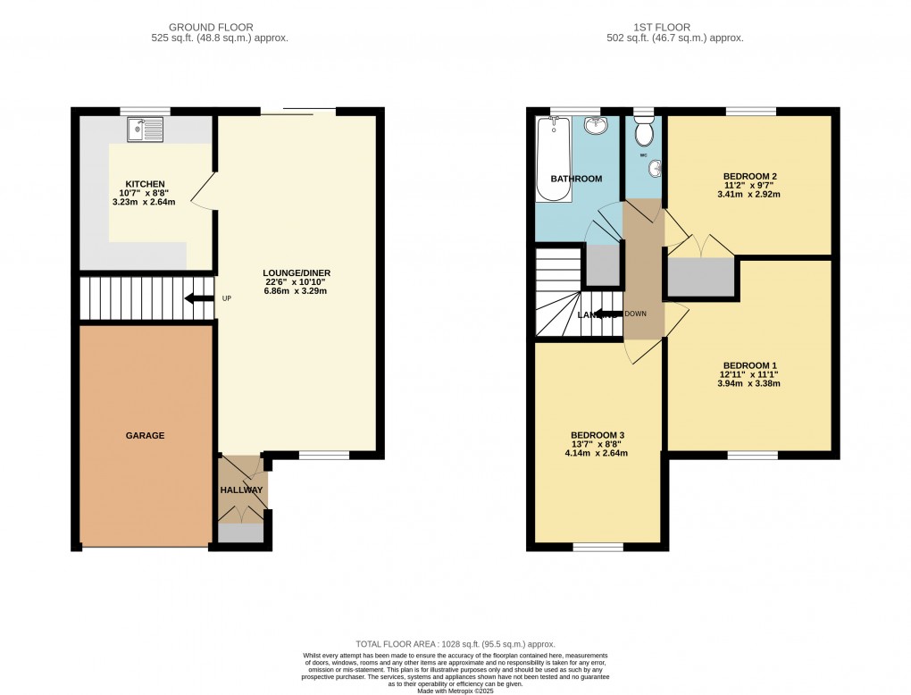 Floorplan for Flitwick, Bedfordshire