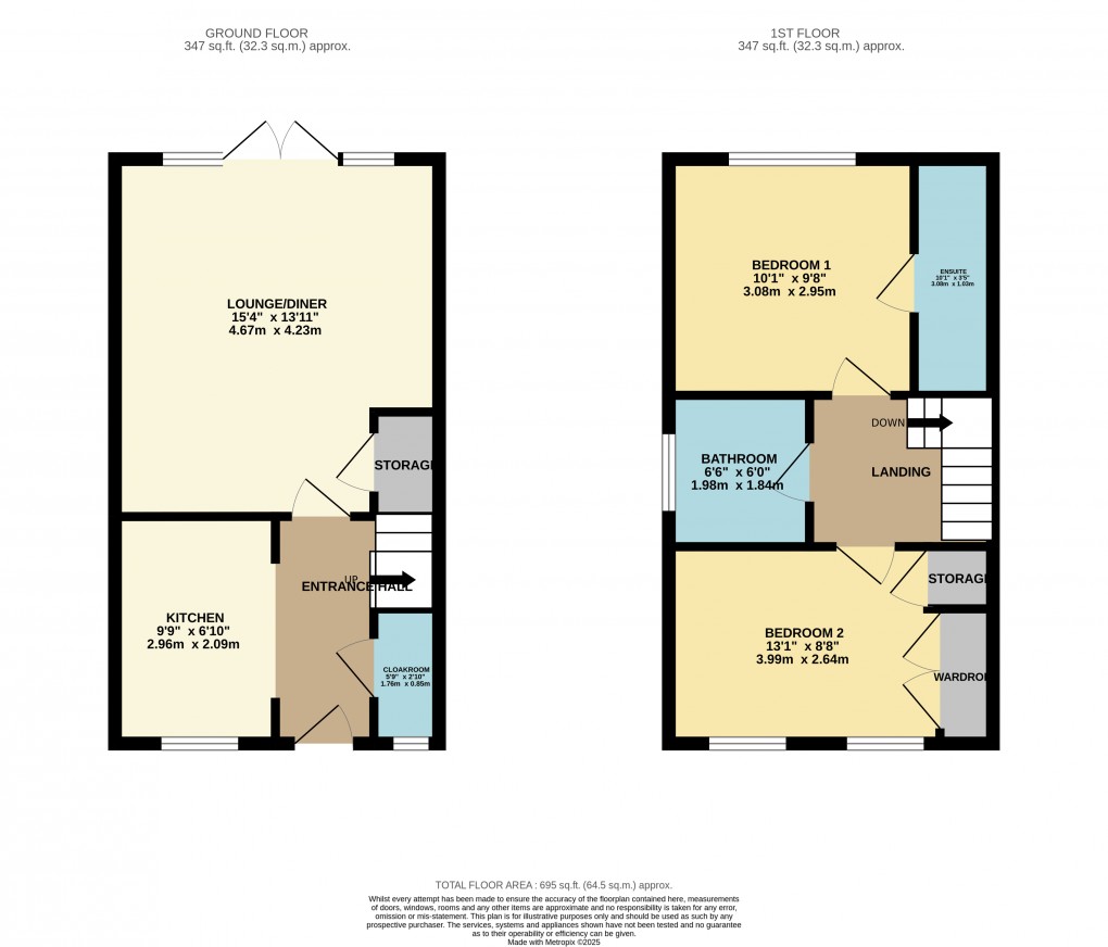 Floorplan for Houghton Regis, Dunstable, Bedfordshire