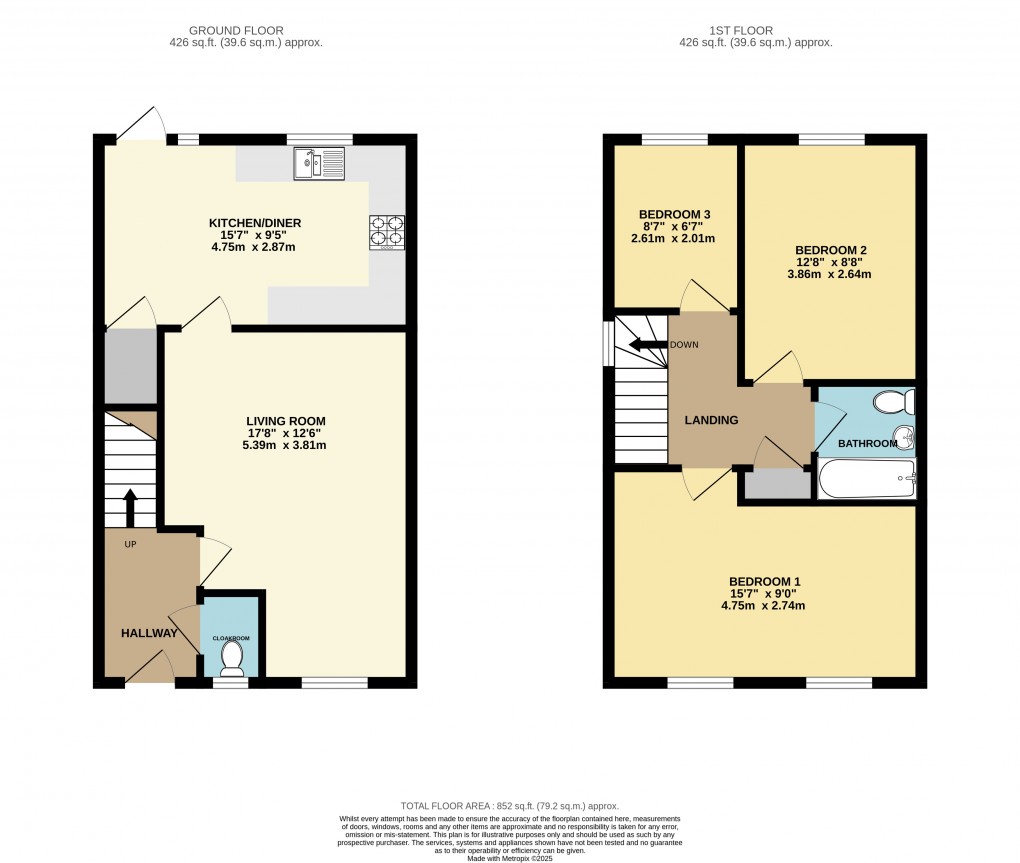 Floorplan for Stewartby, Bedfordshire