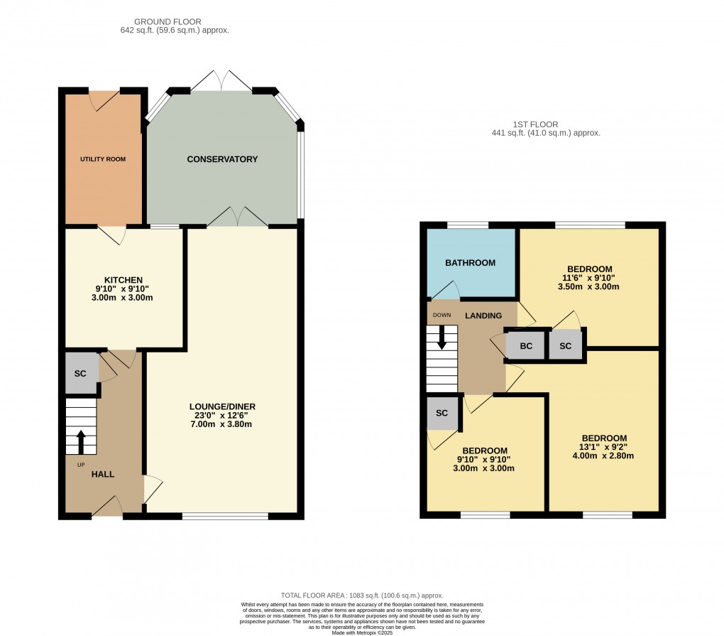 Floorplan for Toddington, Bedfordshire