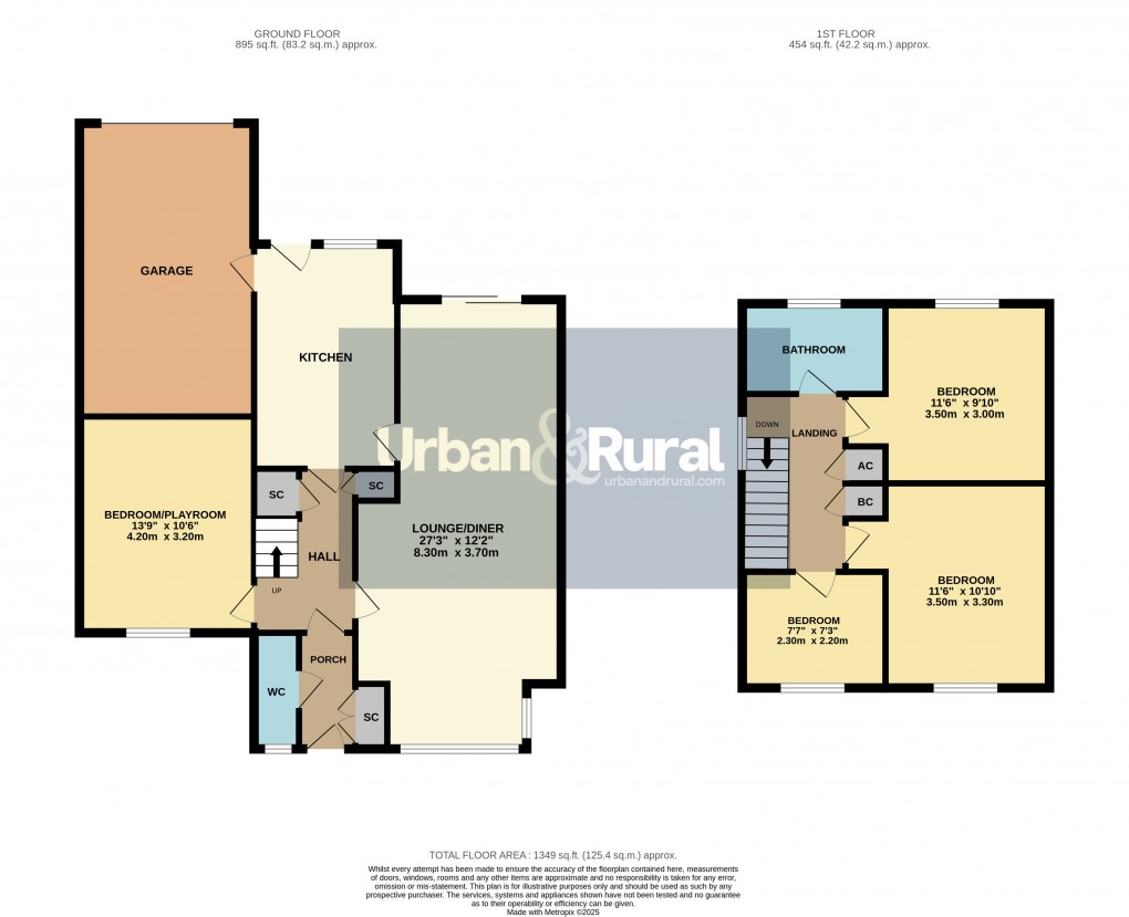 Floorplan for Flitwick, Bedfordshire