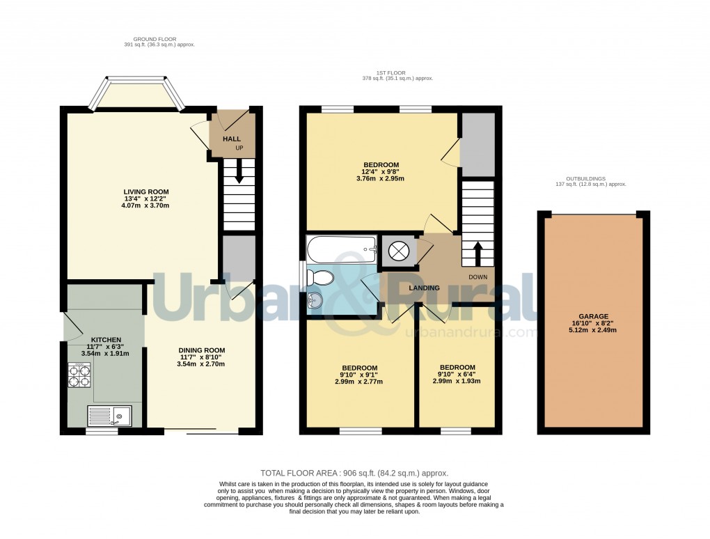 Floorplan for Flitwick, Bedfordshire