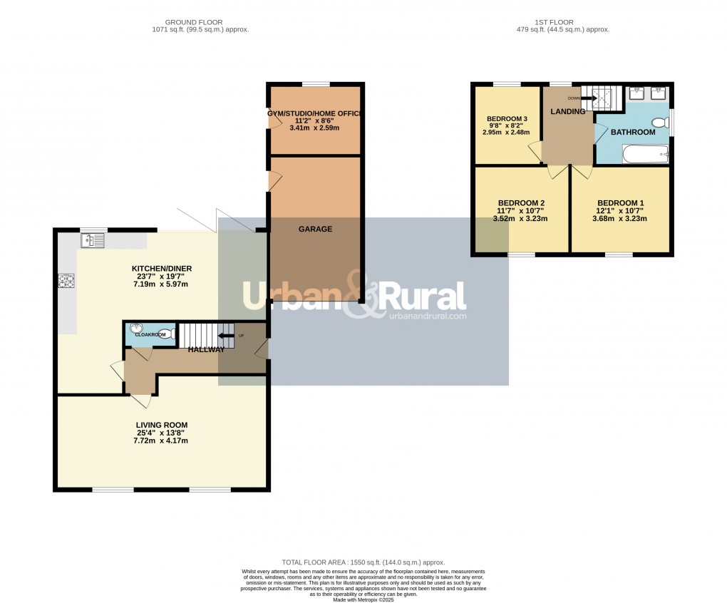 Floorplan for Flitwick, Bedfordshire