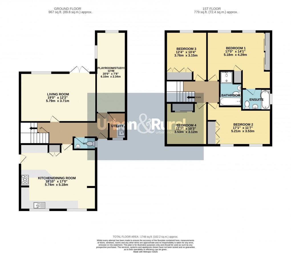 Floorplan for Flitwick, Bedfordshire