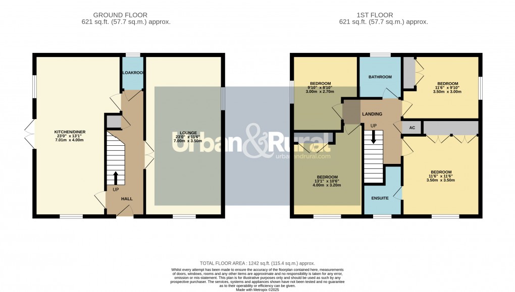Floorplan for Wilstead, Bedfordshire