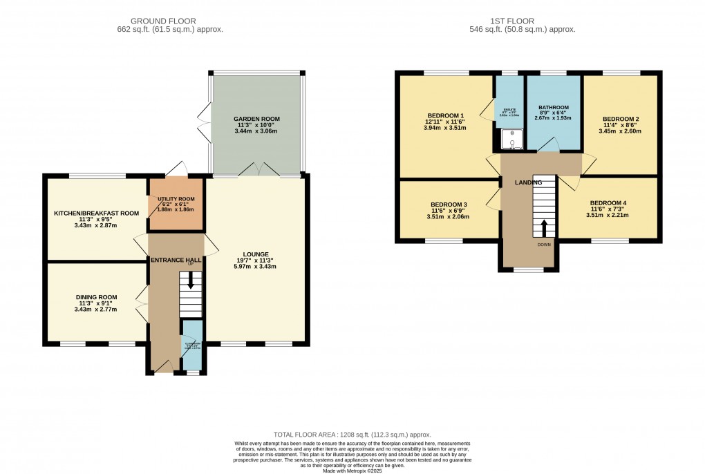Floorplan for Luton, Bedfordshire