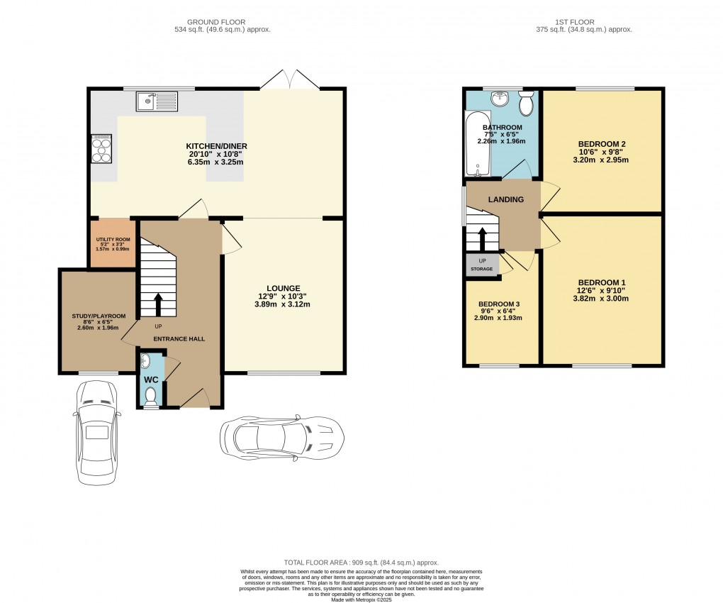 Floorplan for Luton, Bedfordshire