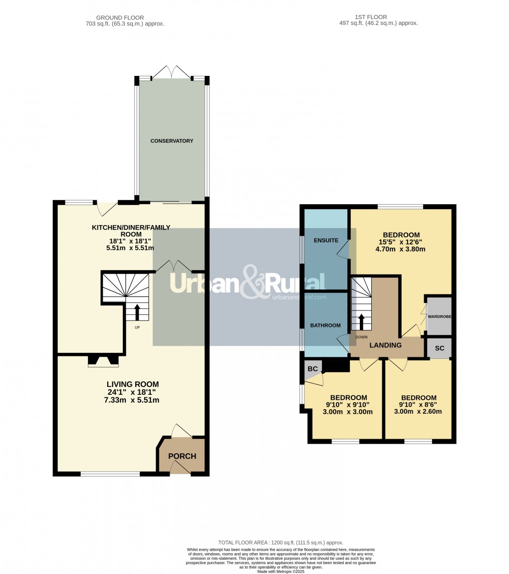 Floorplan for Silsoe, Bedfordshire