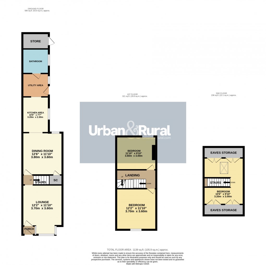 Floorplan for Houghton Conquest, Bedfordshire