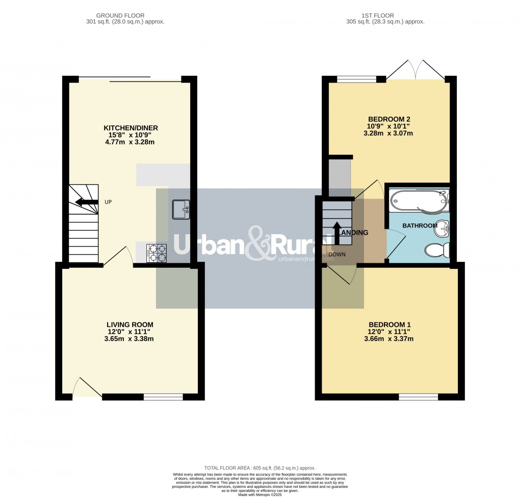 Floorplan for Ampthill, Bedfordshire