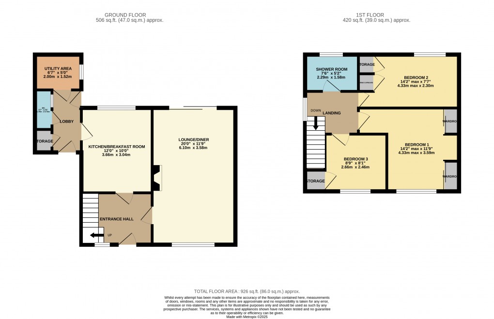 Floorplan for Luton, Bedfordshire