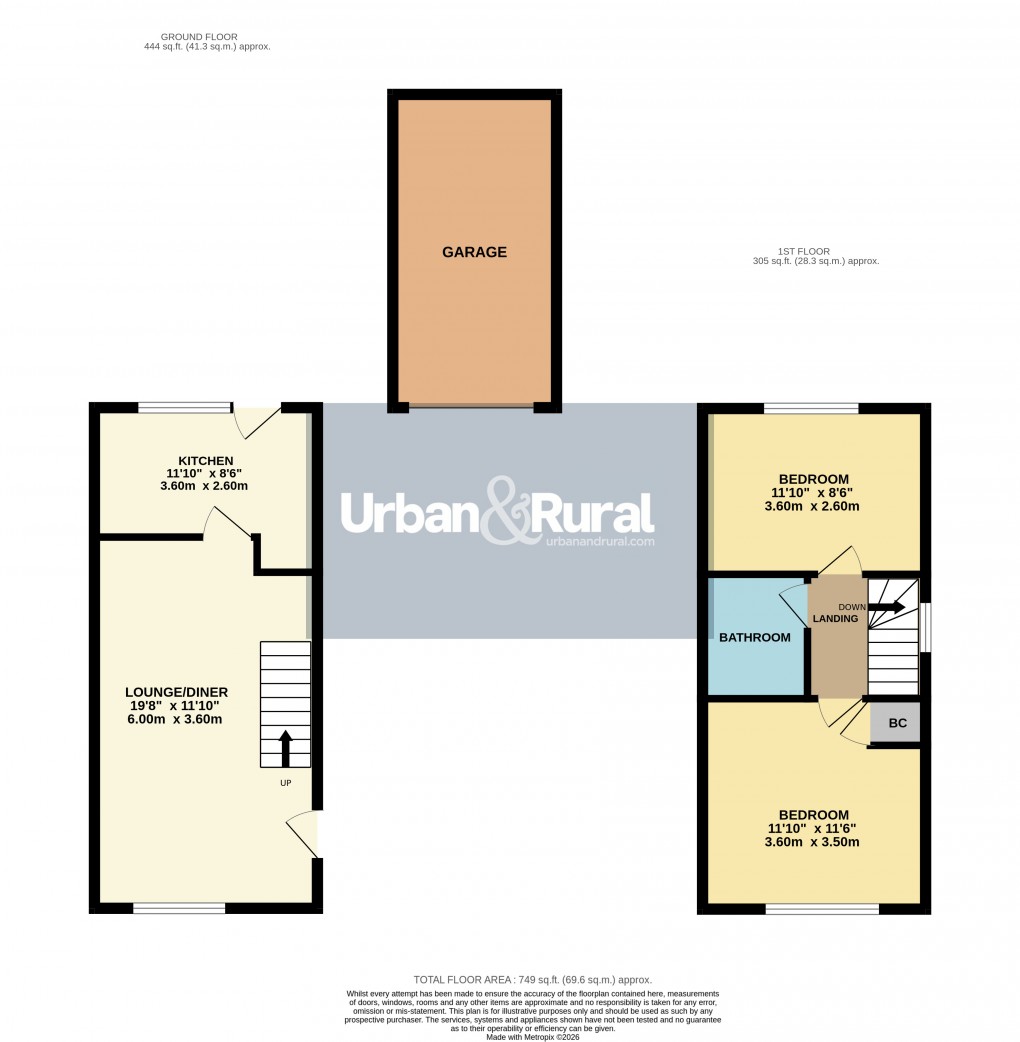 Floorplan for Flitwick, Bedfordshire