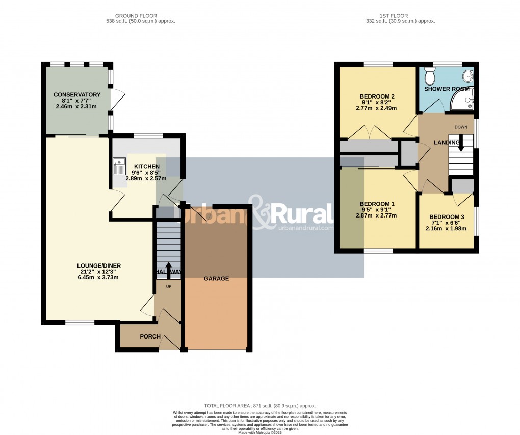 Floorplan for Toddington, Bedfordshire