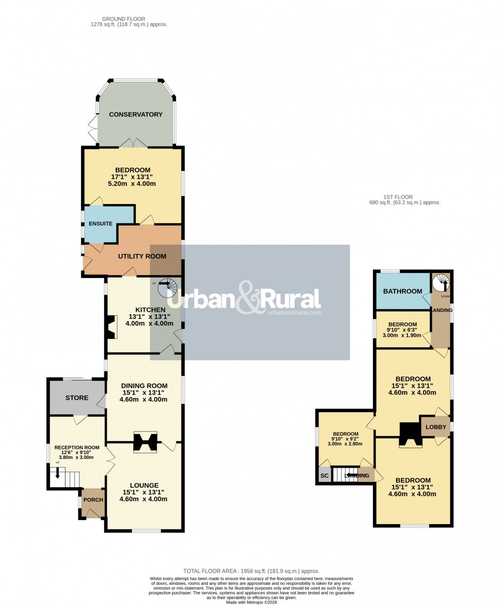 Floorplan for Pulloxhill, Bedfordshire
