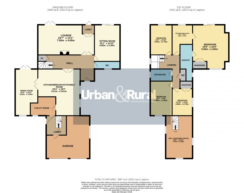 Floorplan for Clophill, Bedfordshire