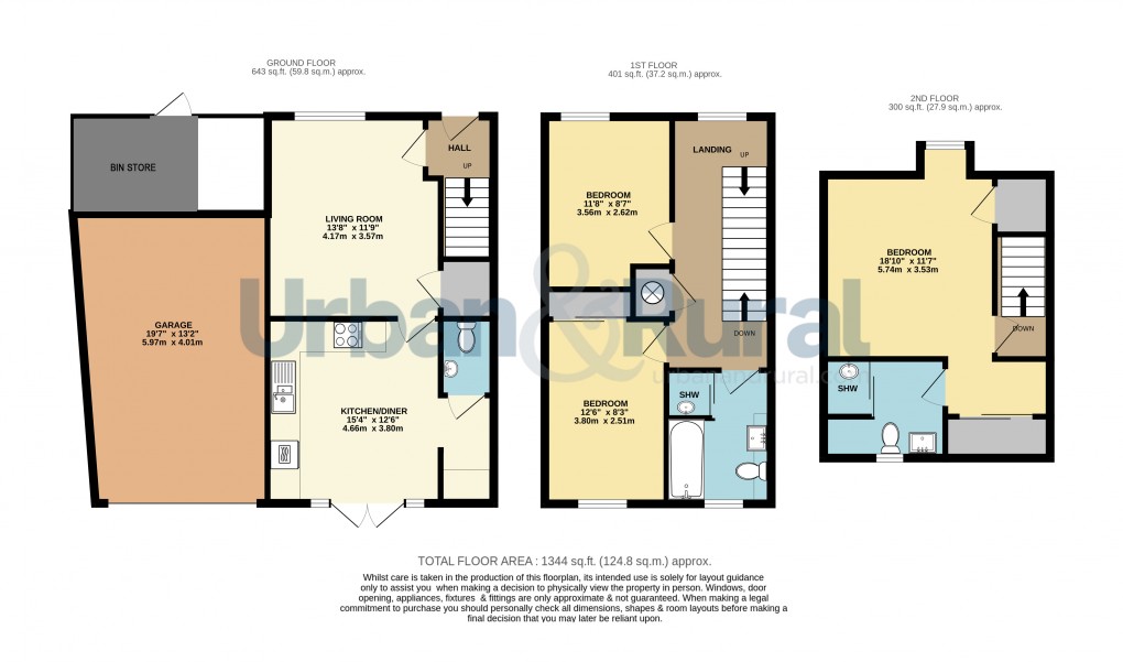 Floorplan for Ampthill, Bedfordshire