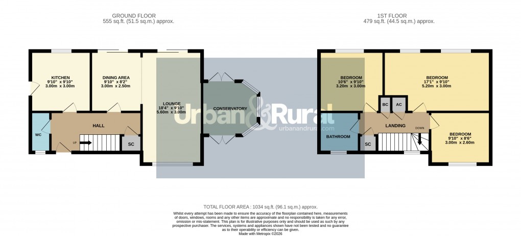 Floorplan for Flitwick, Bedfordshire