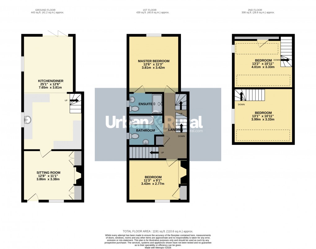 Floorplan for Aspley Guise, Bedfordshire