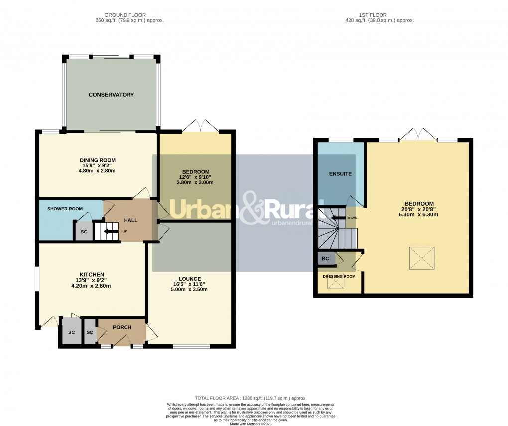 Floorplan for Flitwick, Bedfordshire