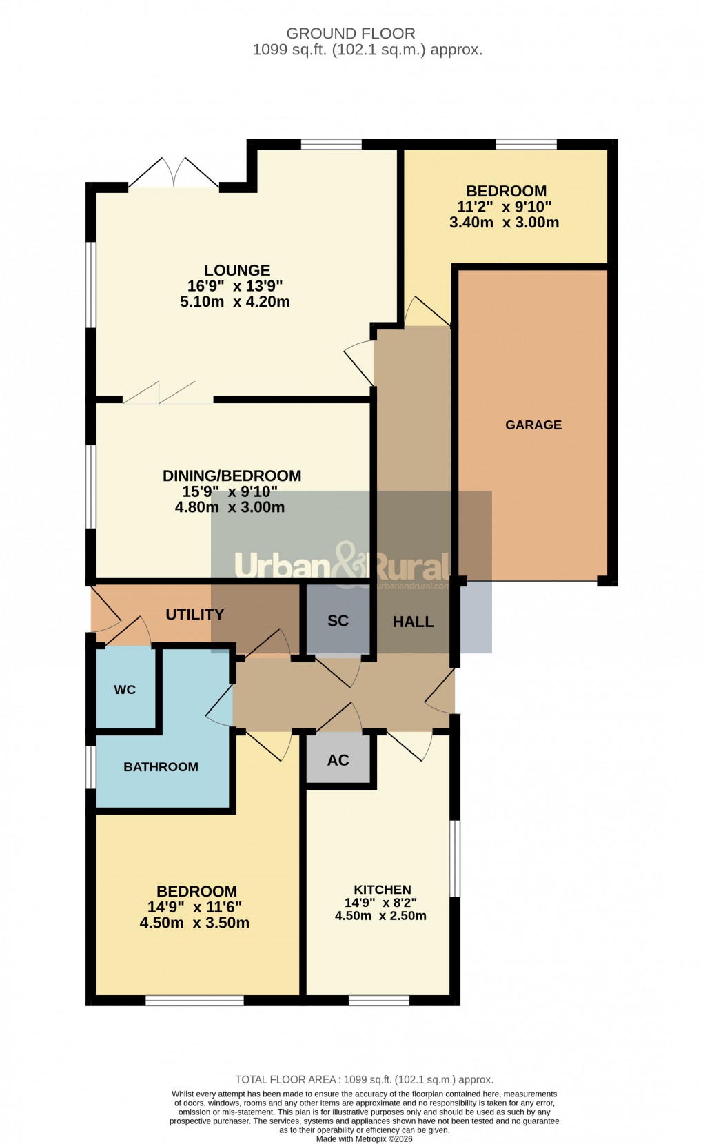 Floorplan for Westoning, Bedfordshire