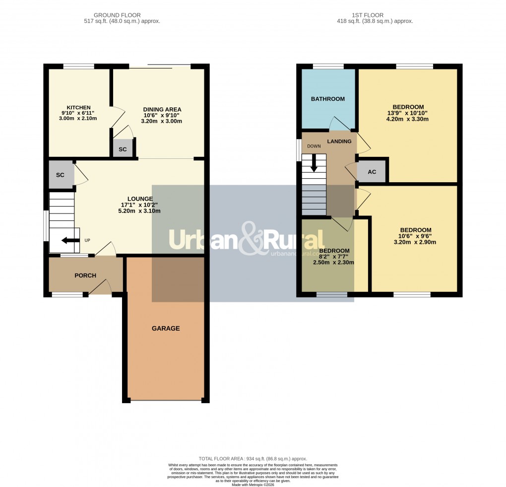 Floorplan for Flitwick, Bedfordshire