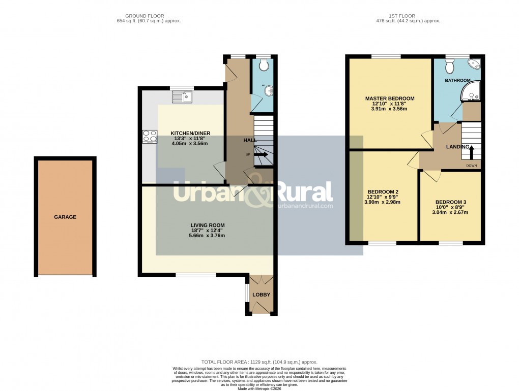 Floorplan for Westoning, Bedfordshire