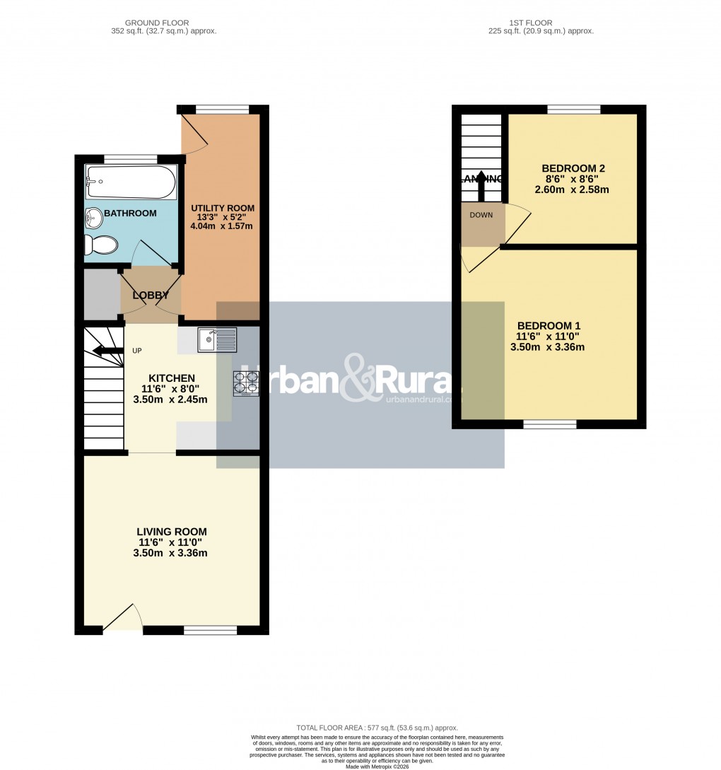 Floorplan for Toddington, Bedfordshire