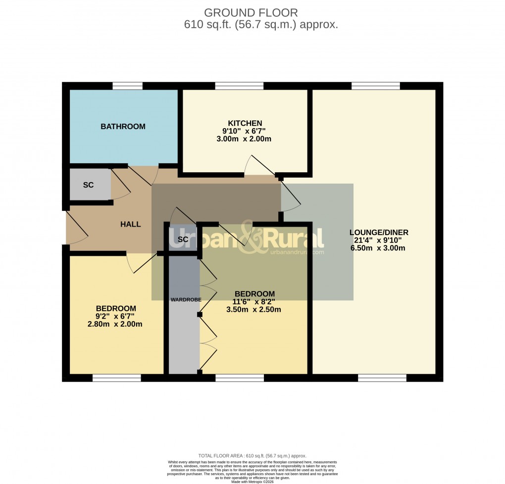 Floorplan for Flitwick, Bedfordshire