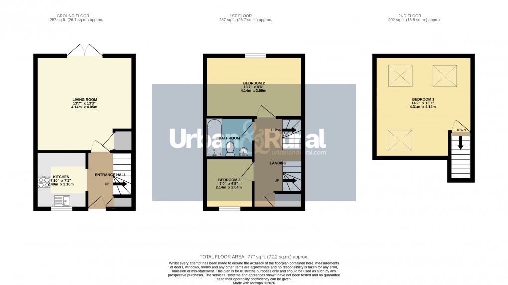Floorplan for Toddington, Bedfordshire