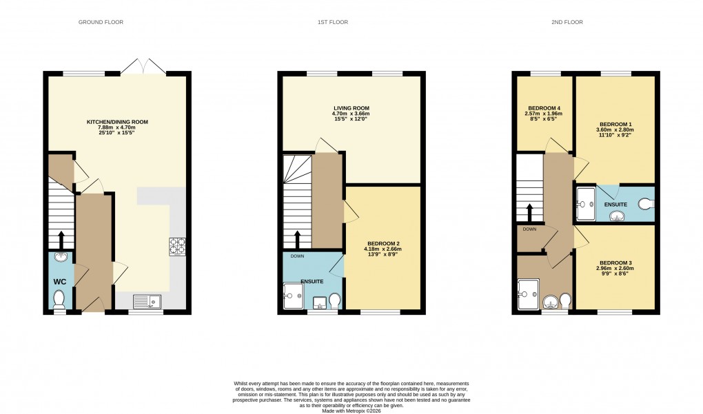 Floorplan for Leighton Buzzard, Bedfordshire