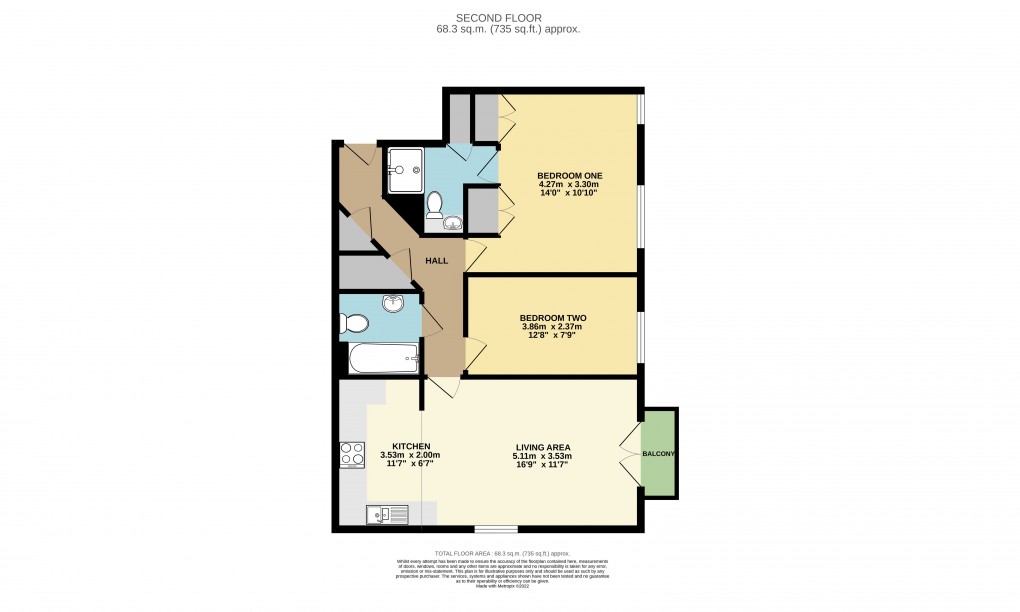 Floorplan for The Wharf, Linslade