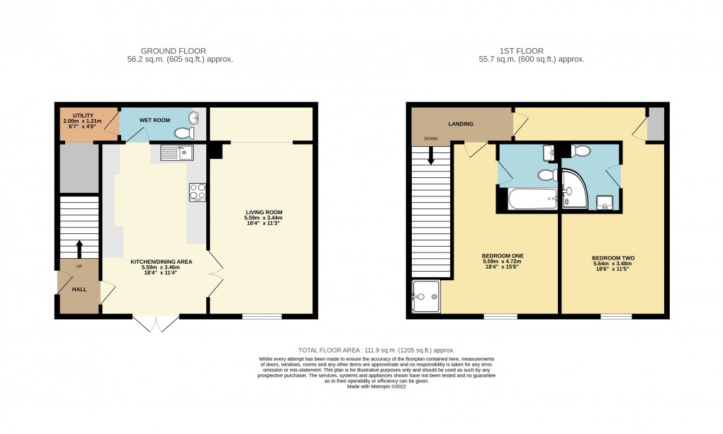 Floorplan for Great Billington, Bedfordshire