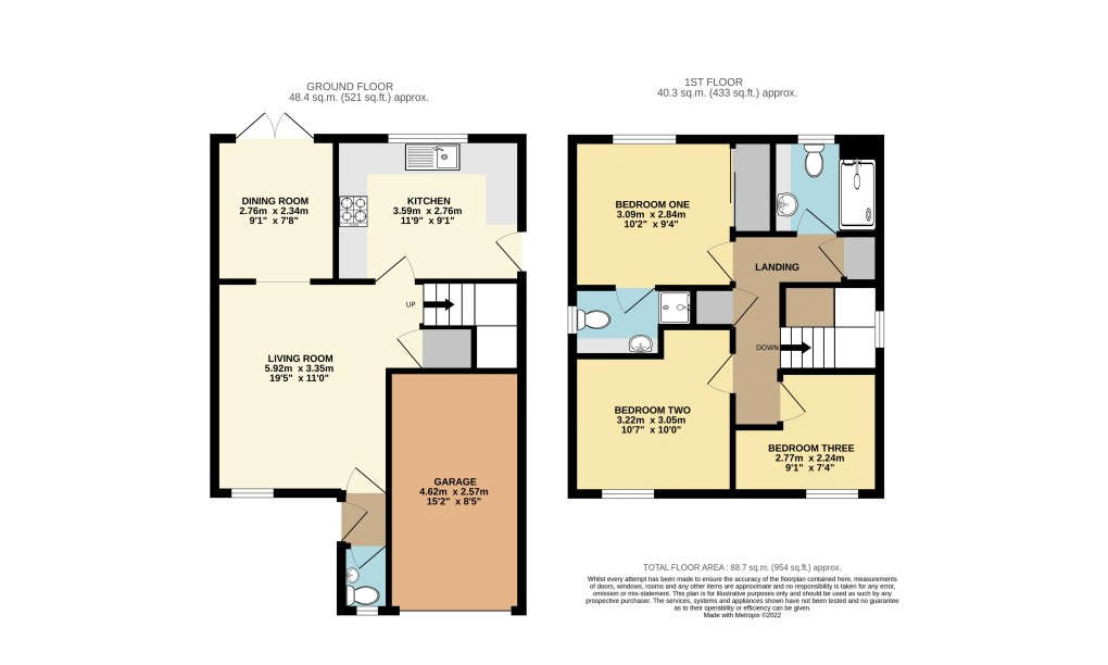 Floorplan for Leighton Buzzard, Bedfordshire