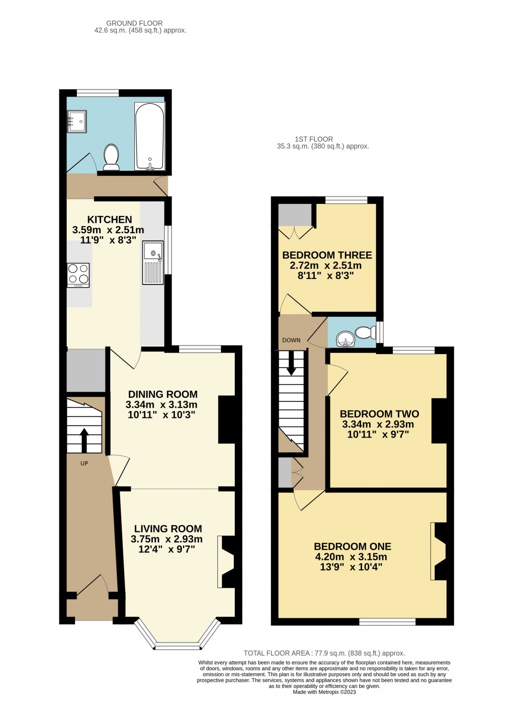 Floorplan for Leighton Buzard, Beds