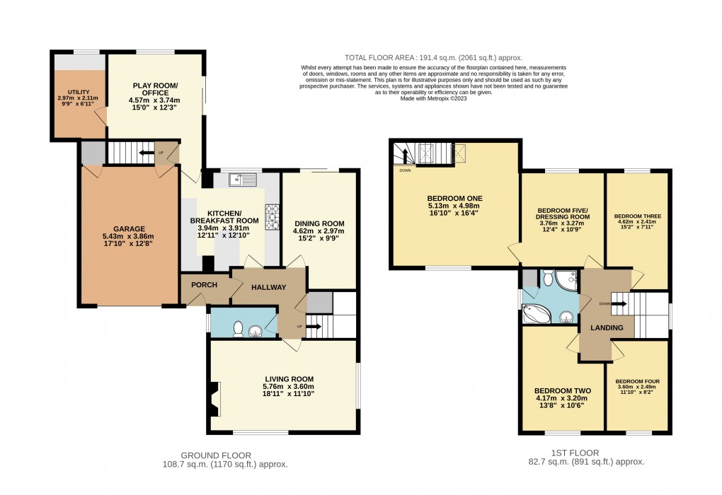 Floorplan for Leighton Buzzard, Bedfordshire