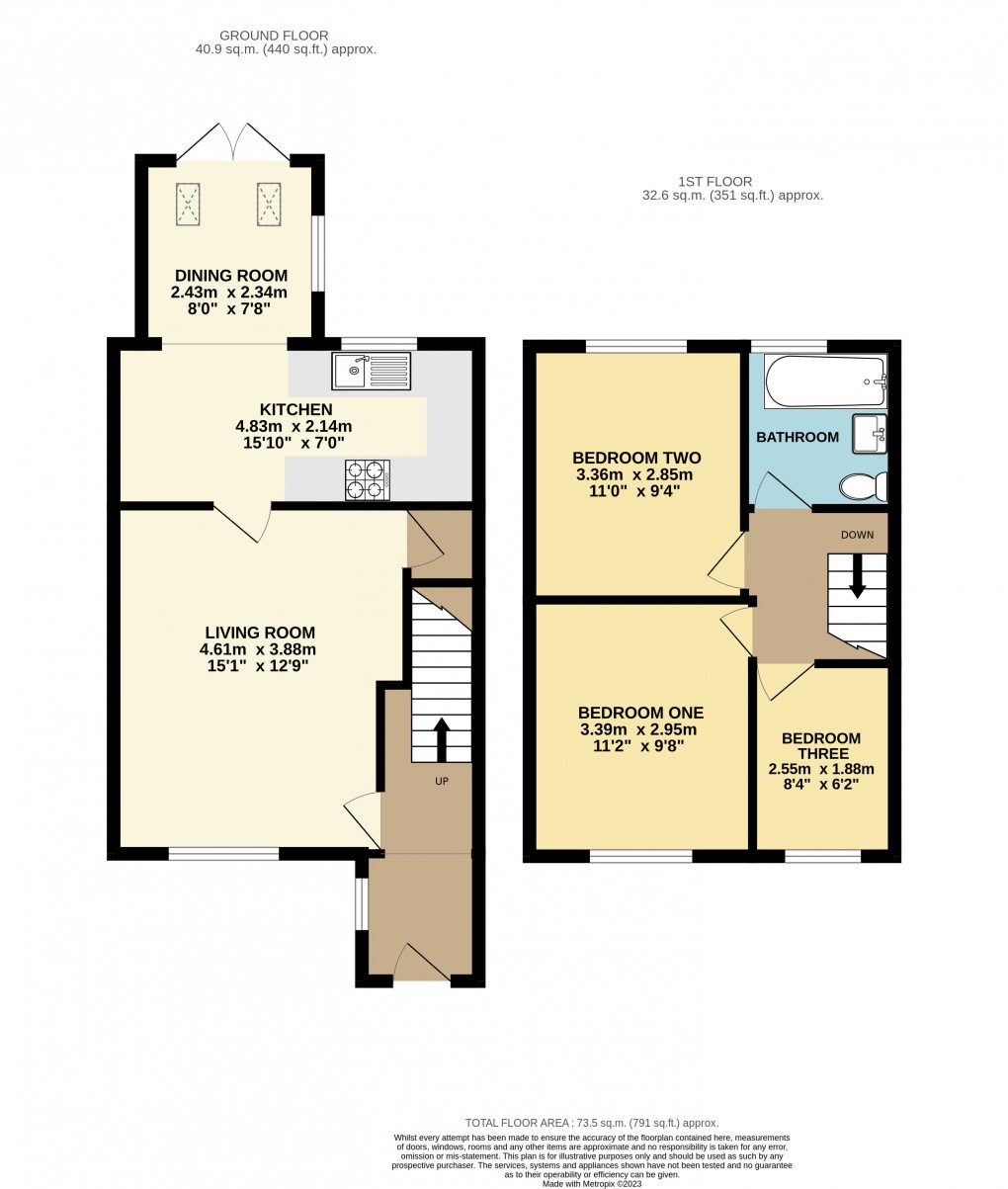 Floorplan for Linslade, Bedfordshire