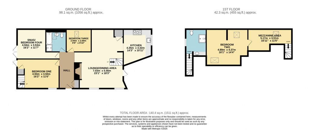 Floorplan for Miletree Road, Leighton Buzzard, Beds