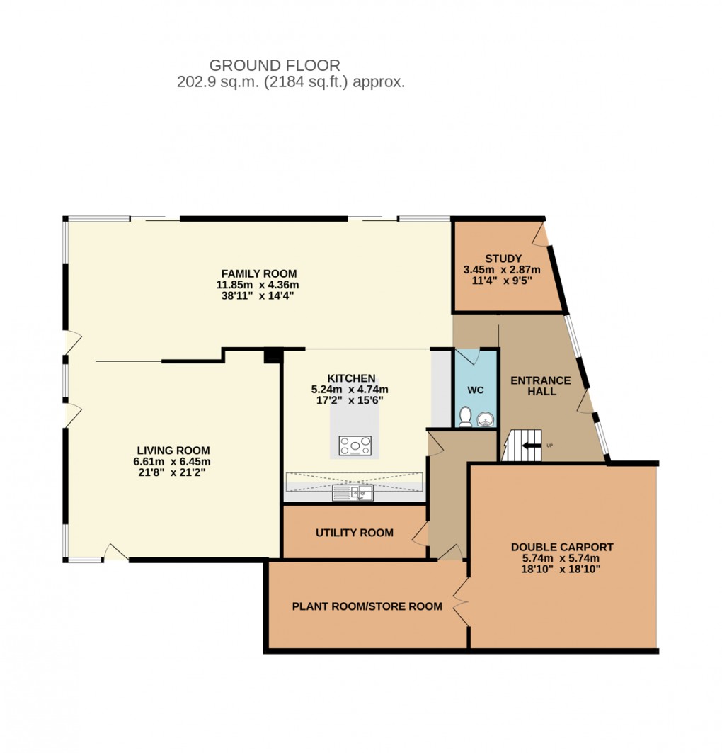 Floorplan for Woburn Road, Heath and Reach, Beds