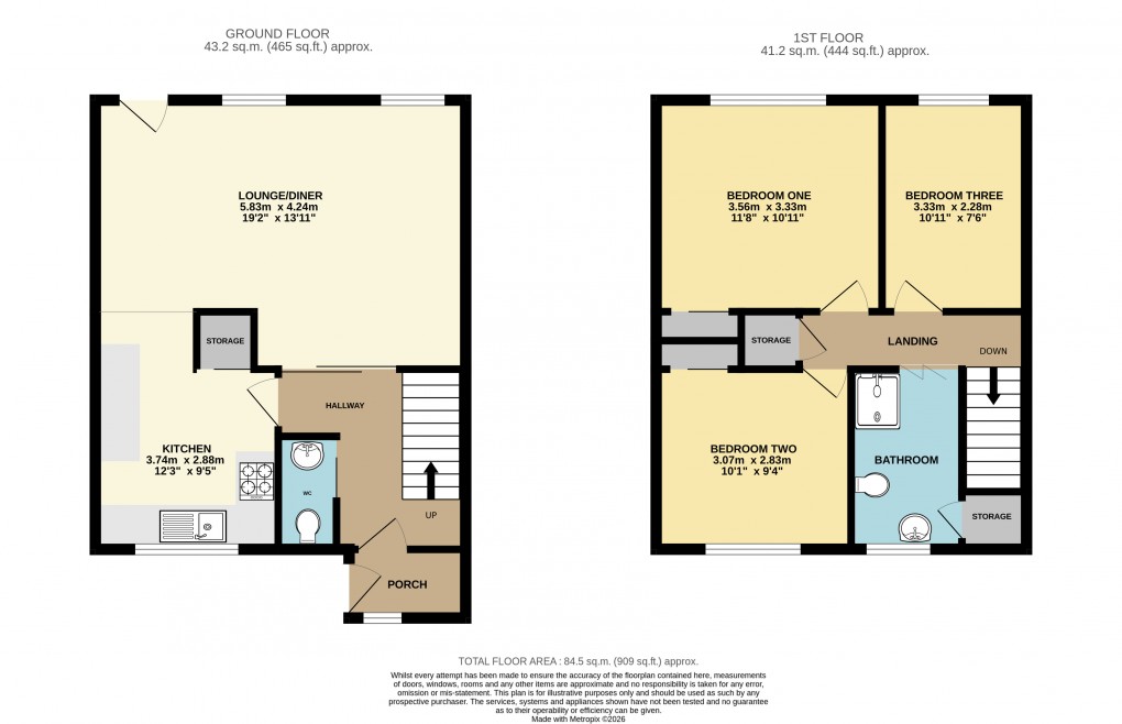 Floorplan for Dunstable, Beds
