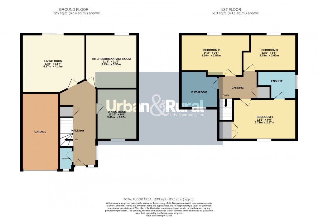 Floorplan for Toddington, Bedfordshire