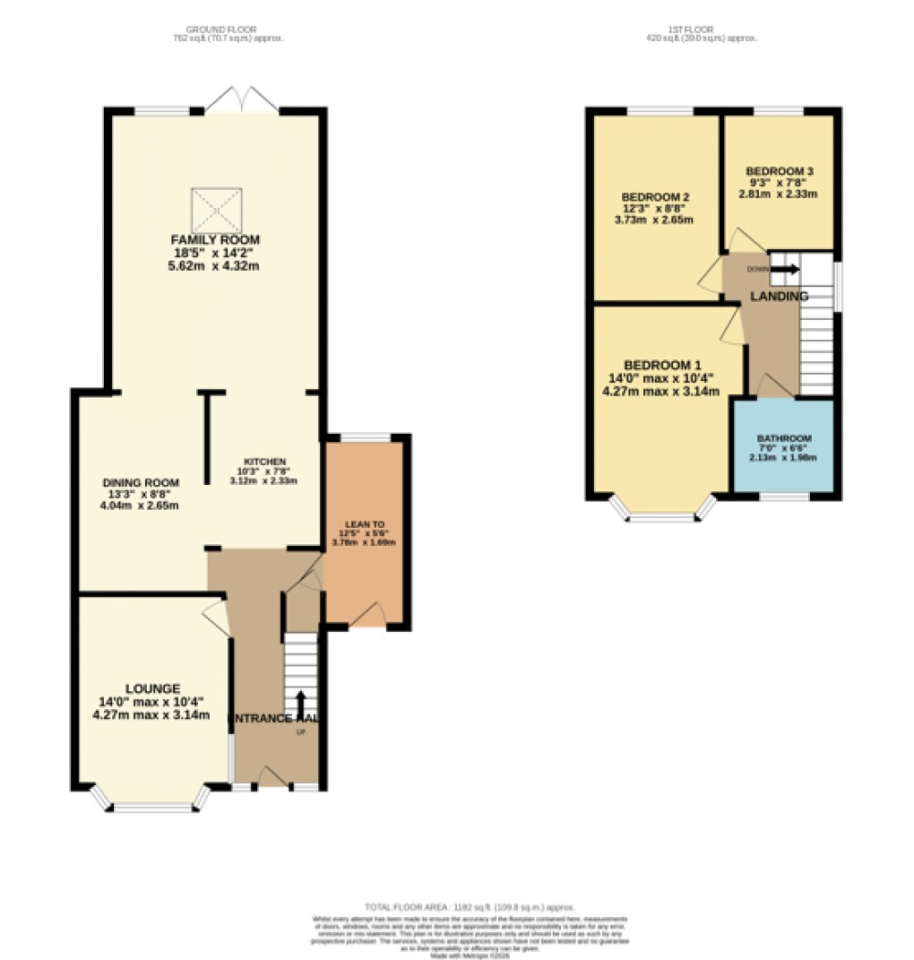Floorplan for Luton
